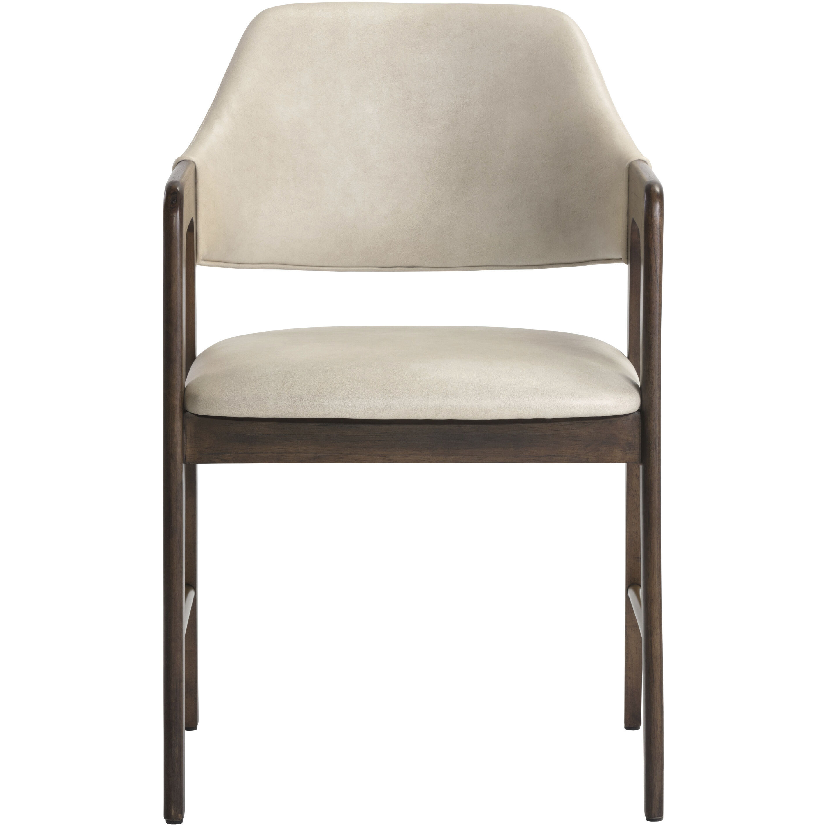 Milton Smoke Acacia / Bravo Cream Dining Armchair